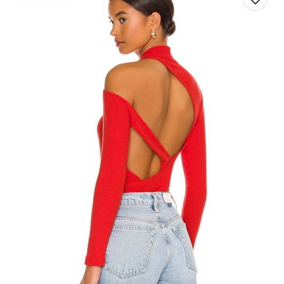 LNA Ribbed Sweater Body Suit - Picture 2 of 2